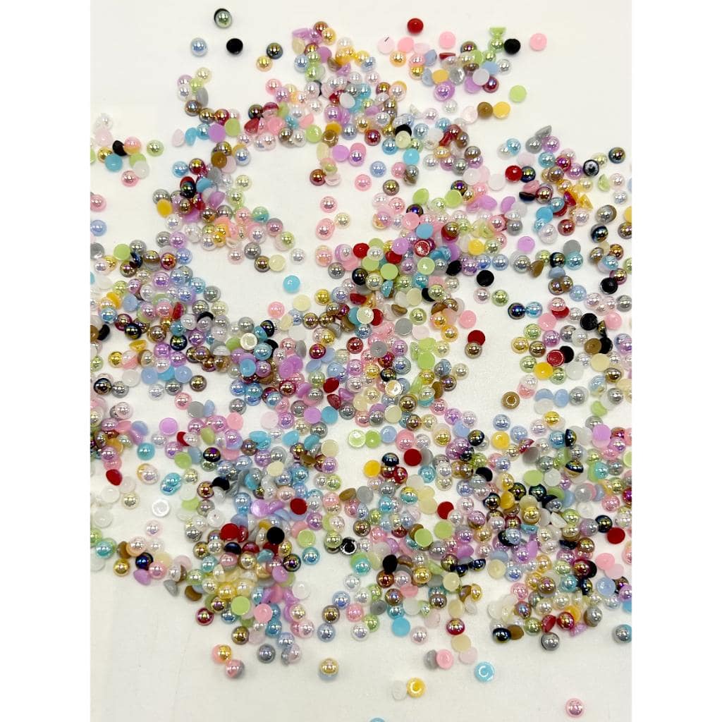 Glass Rhinestone, Pearl, Small Flower Can DIY For Flower Pen & Beads