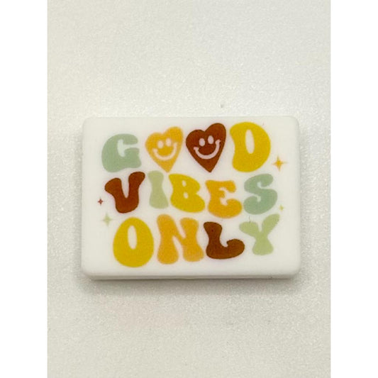 Good Vibes Only Silicone Focal Beads