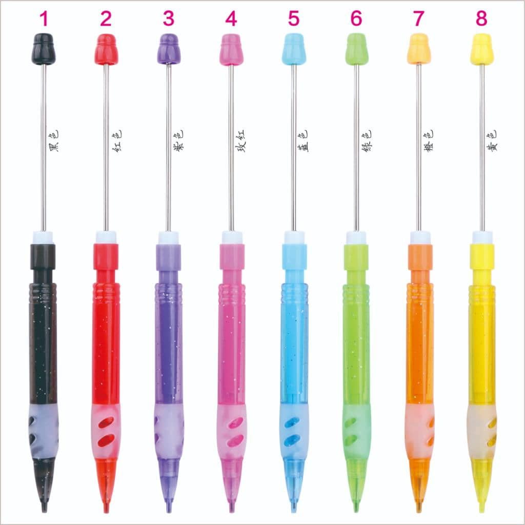 Beaded Lead Pencils Mechanical Pencils in Solid Colors
