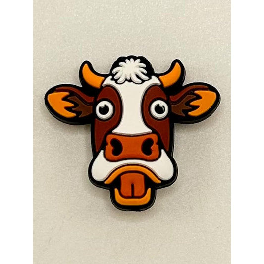 OX Cow Silicone Focal Beads