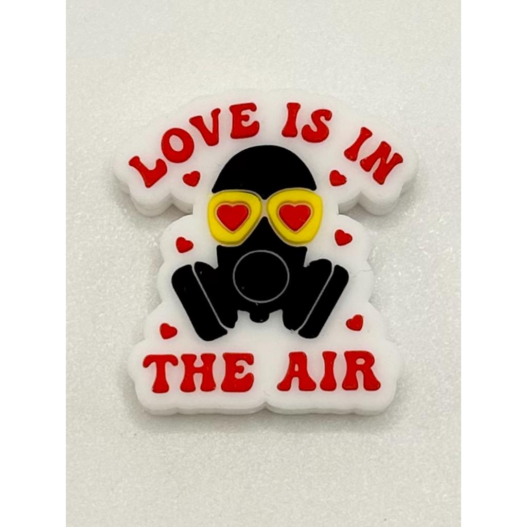 Love Is In The Air Heart Mask Silicone Focal Beads