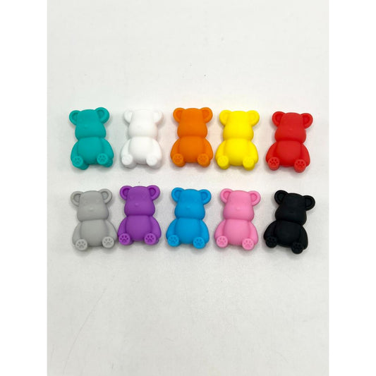 Cute Bear Silicone Focal Beads 3D