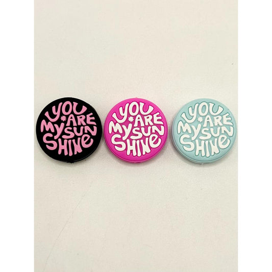 You are My Sunshine Silicone Focal Beads