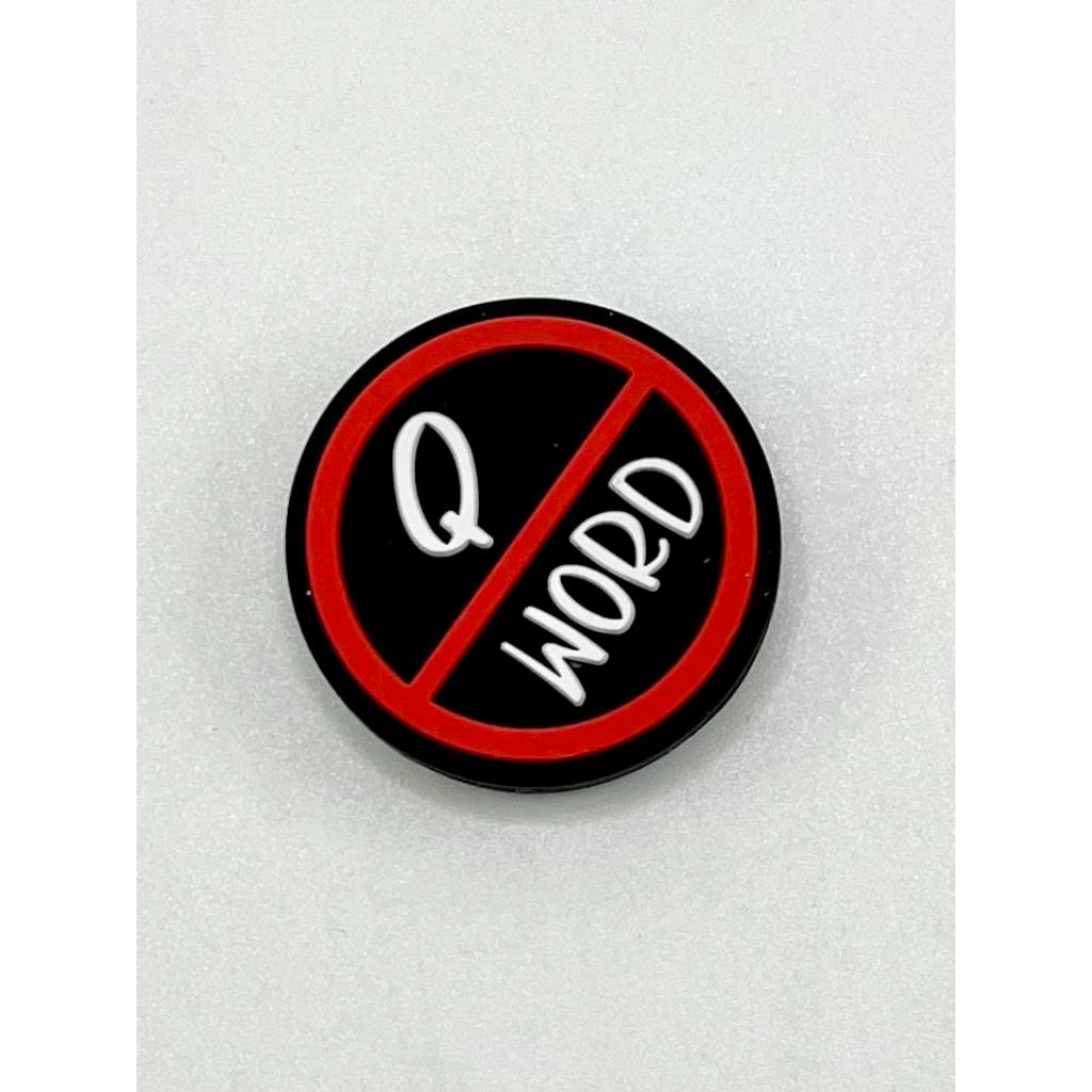 Q Word Silicone Focal Beads