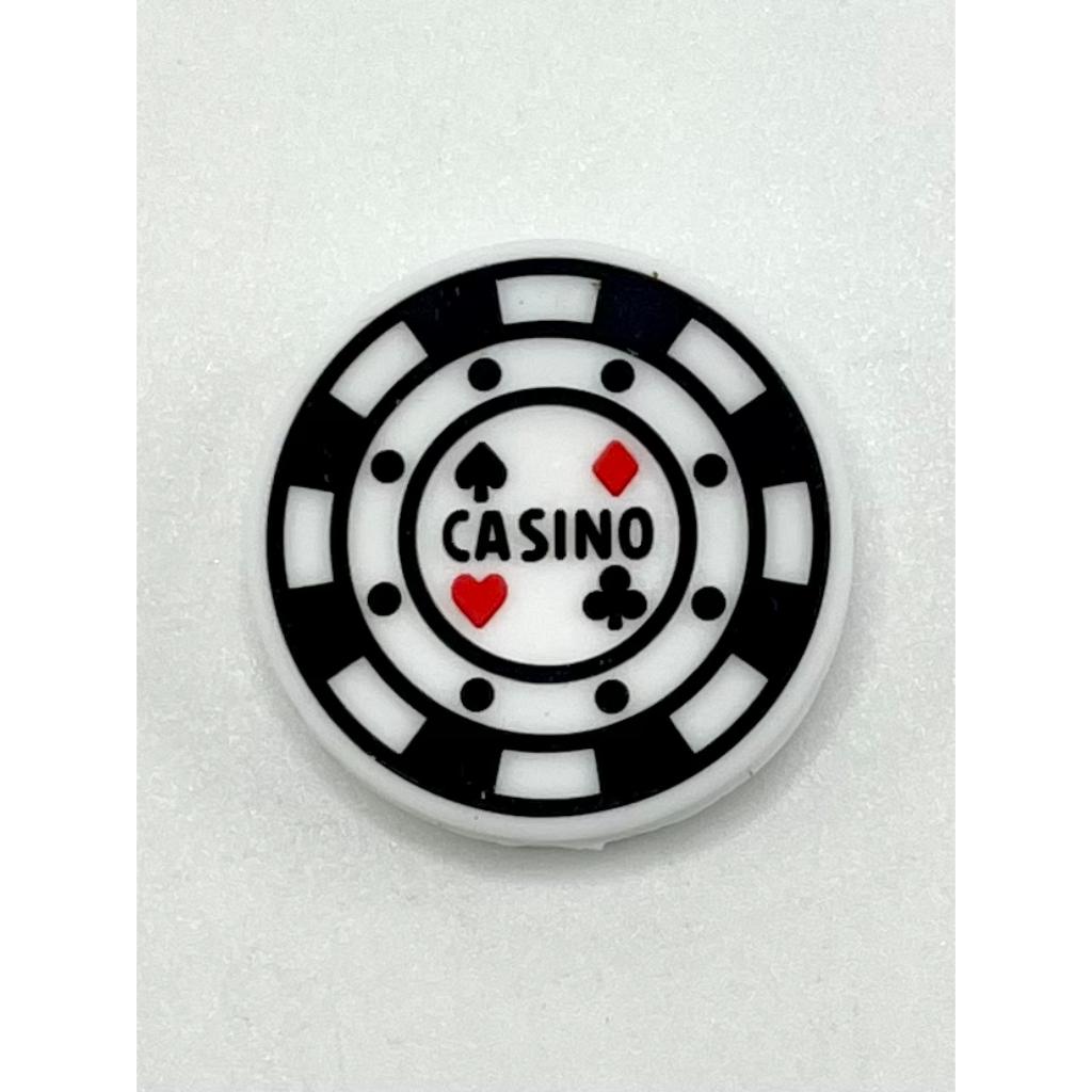 Casino Gamble Playing Card Silicone Focal Beads