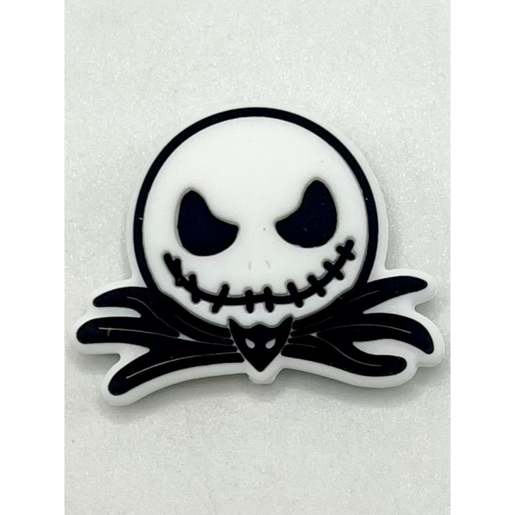 Horror Halloween White Jack Silicone Focal Beads