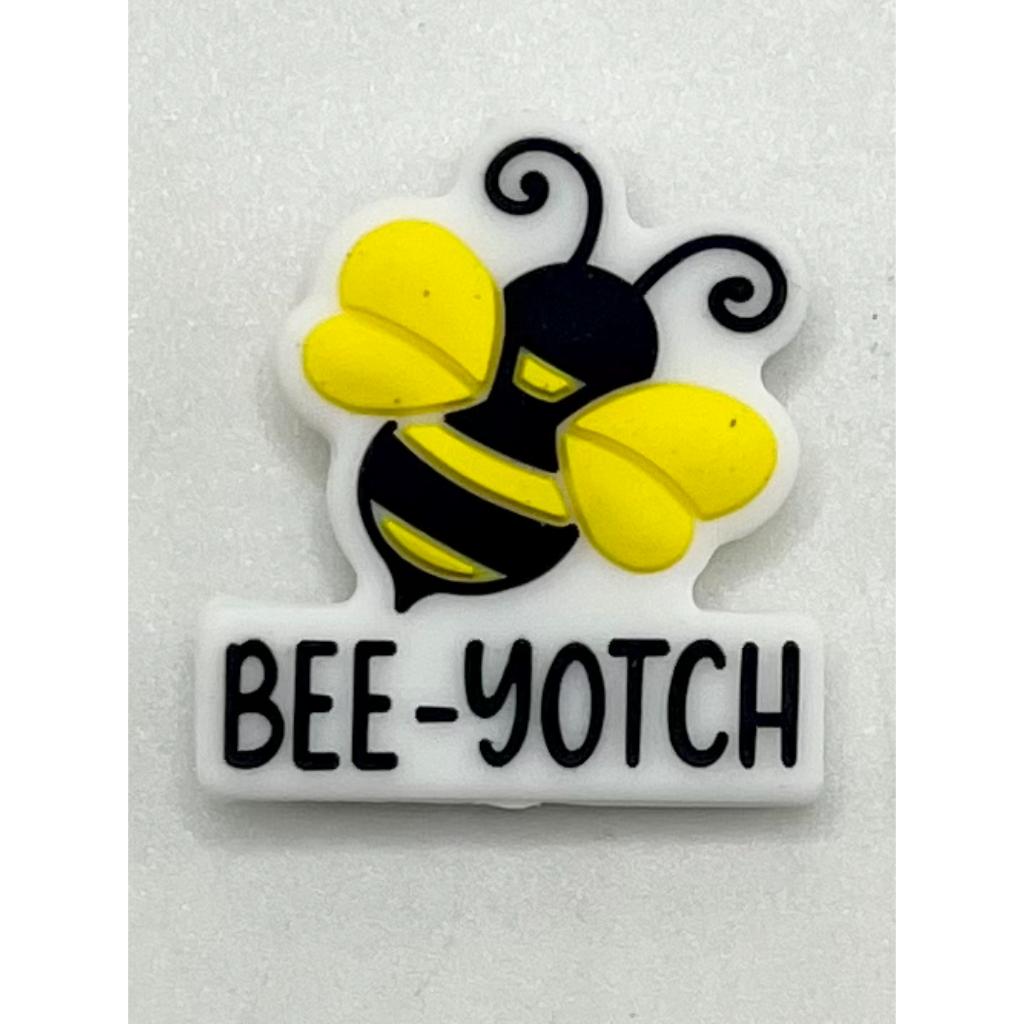 Bee-yotch Honeybee Silicone Focal Beads