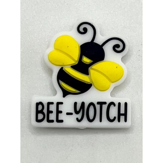 Bee-yotch Honeybee Silicone Focal Beads