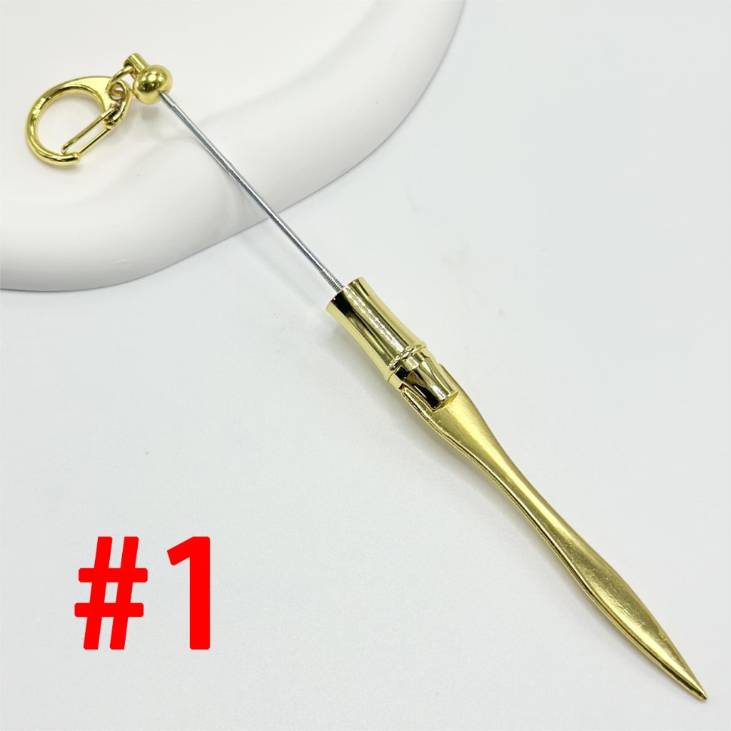 Letter Envelope Opener, Beadable Letter Opener in Solid Colors, Material: Metal, Length 18cm