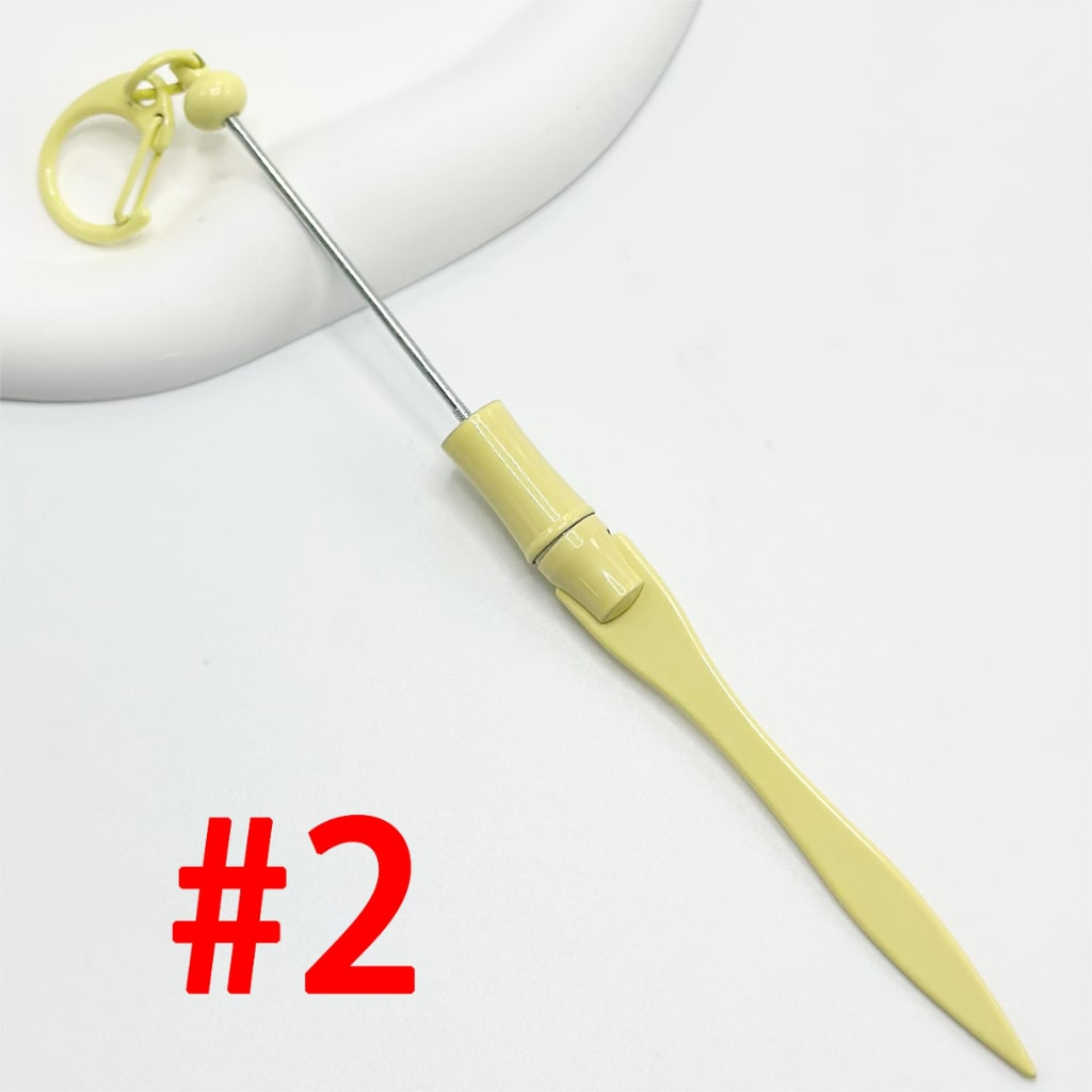 Letter Envelope Opener, Beadable Letter Opener in Solid Colors, Material: Metal, Length 18cm