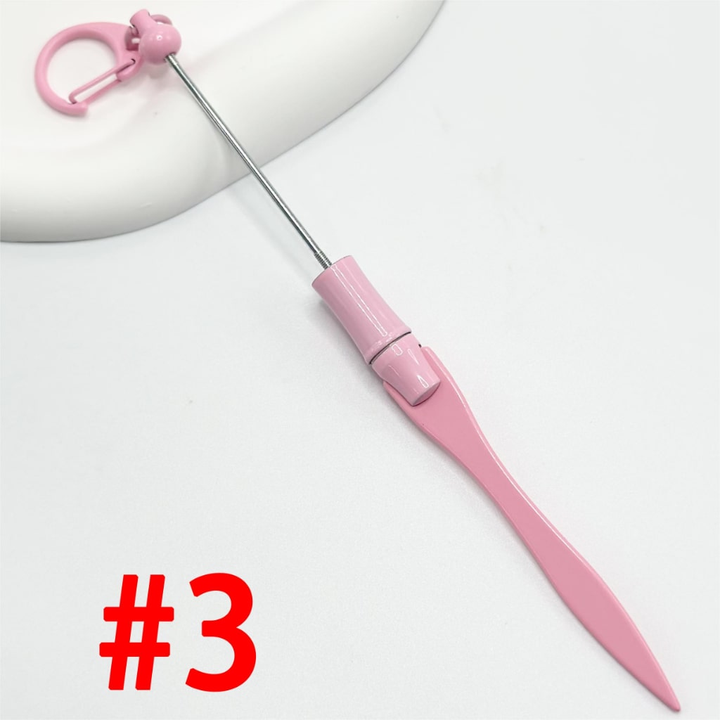 Letter Envelope Opener, Beadable Letter Opener in Solid Colors, Material: Metal, Length 18cm