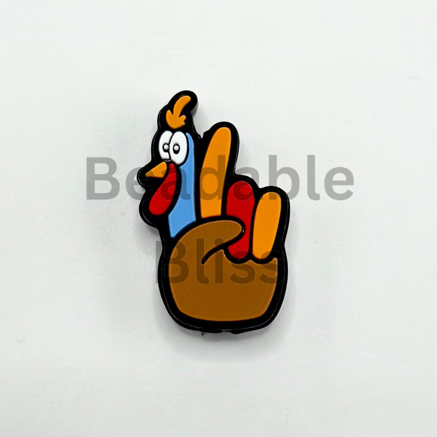 Thanksgiving Turkey Vibes Silicone Focal Beads