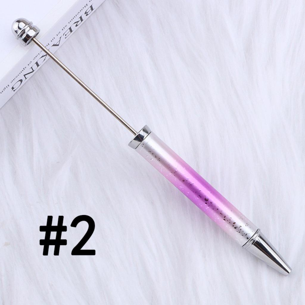 New Style DIY Plastic Beadable Pens in Ombre Colors