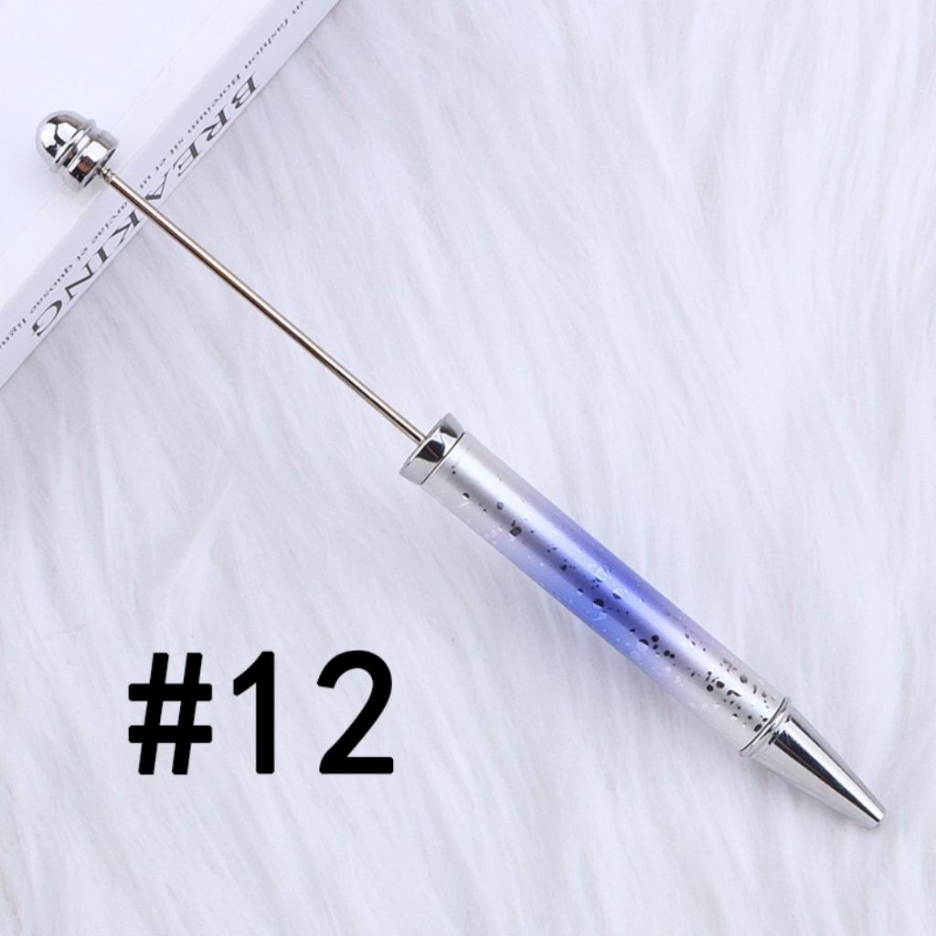 New Style DIY Plastic Beadable Pens in Ombre Colors