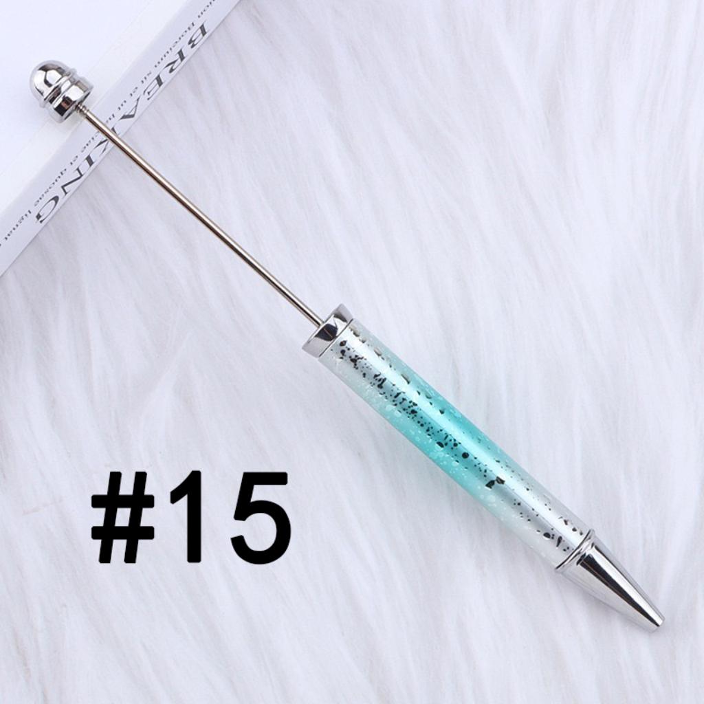 New Style DIY Plastic Beadable Pens in Ombre Colors