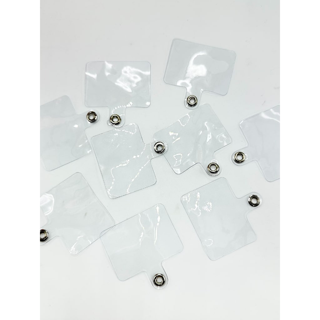 Clear Fixing Plate For Mobile Phone Case Lanyard Hanging