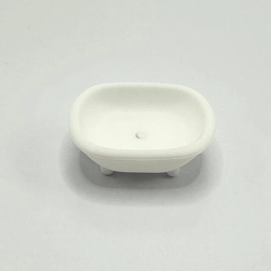 Little White Bathtub 3D Silicone Focal Beads, 38MM