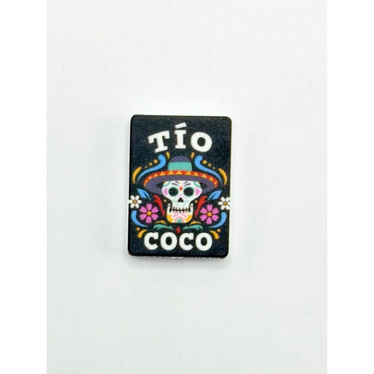 Tio Coco Multicolor Face Skeleton Horror Silicone Focal Beads