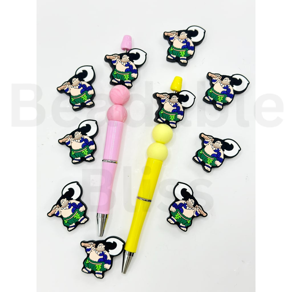 Vivid Moan Mau Cartoon Silicone Focal Beads