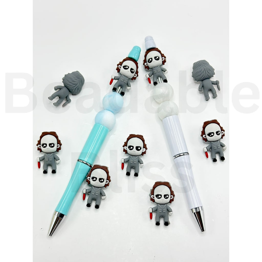 3D Michae Mye Halloween Horror Figure Silicone Focal Beads