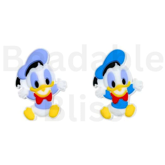 Mini Cute Donal Duc Disne Cartoon Silicone Focal Beads