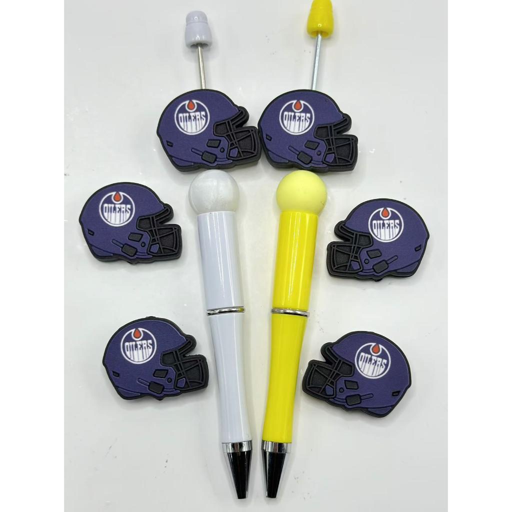 USA America Ice Hockey Team Edmonton Oile Sports Silicone Focal Beads