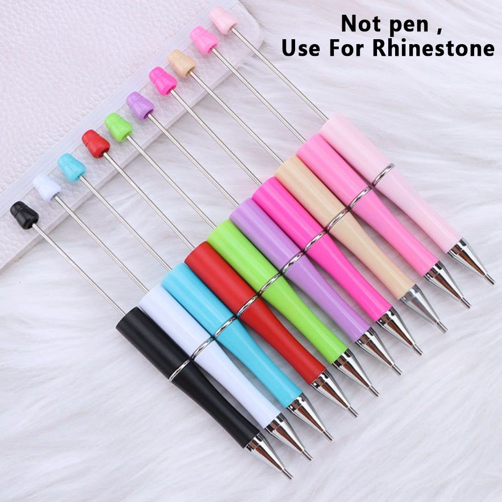 DIY Beadable Tool Function Pen for Rhinestone Adding & Removing in Solid Colors, 150MM