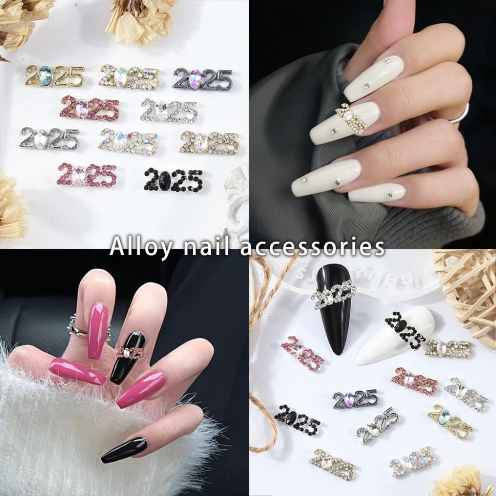 DIY Bling Bling Alloy Luxury Metal Nail Art Rhinestones Nail Crystal Jewelry Accessory Diamond Charm, Around 15*6MM