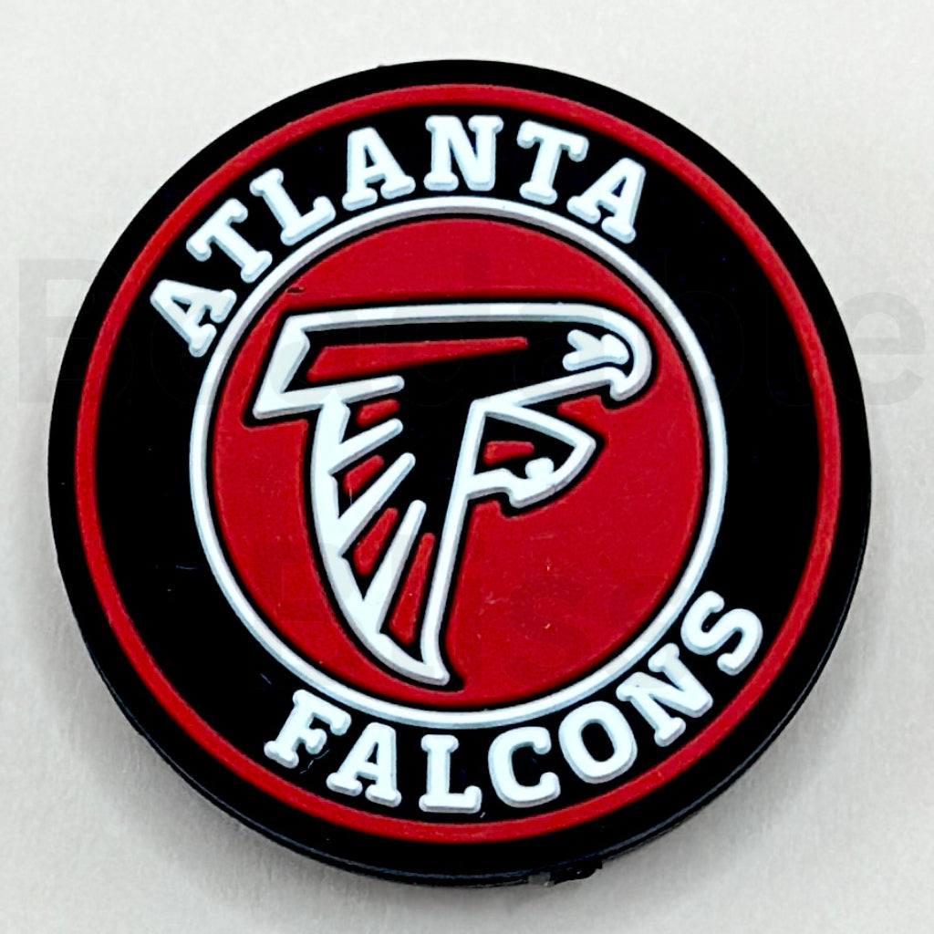 USA America Football Team Atlanta Falco Round Silicone Focal Beads