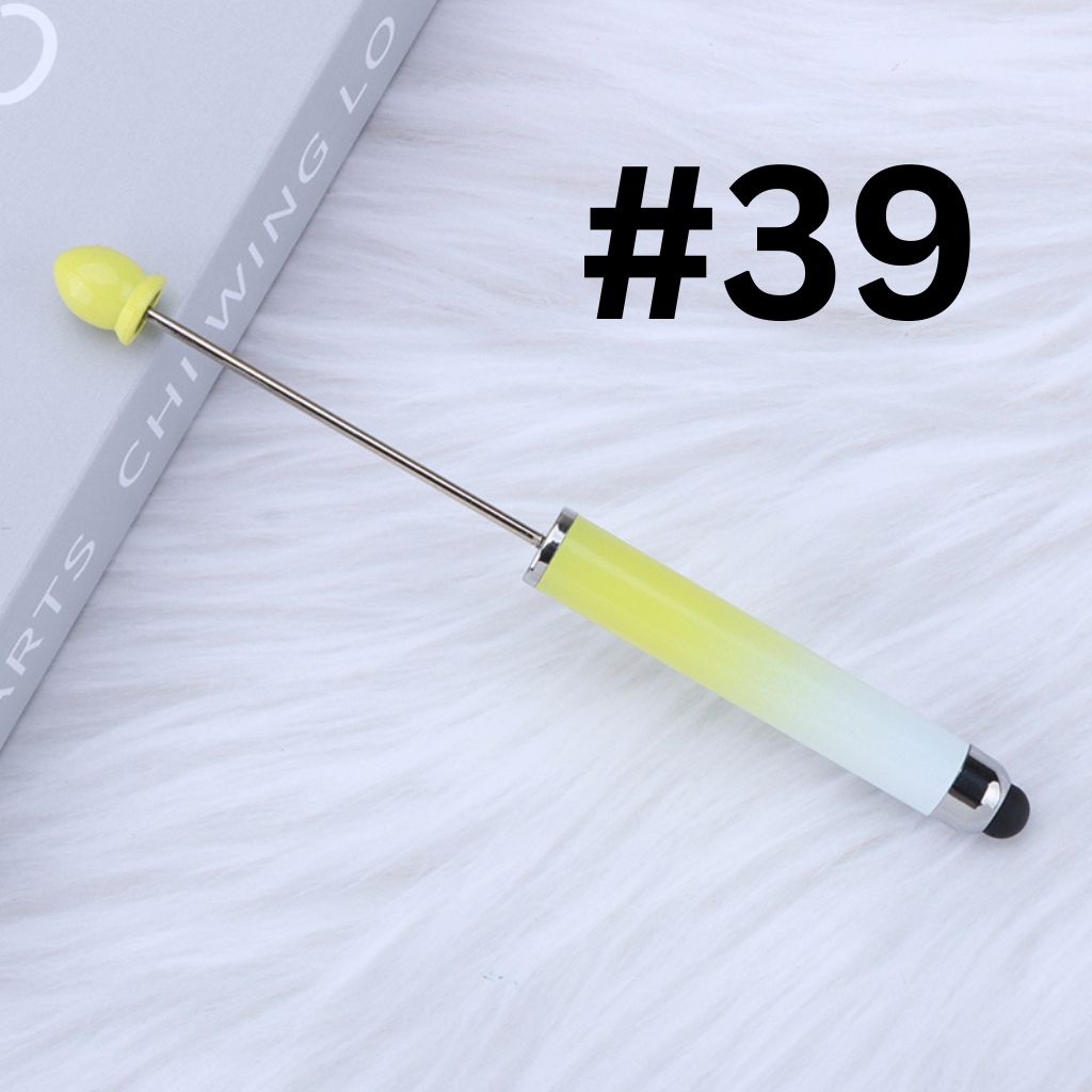 New Style Plastic Beadable DIY Stylus Pen for iPhone, iPad, Tablets and All Touch Screen Devices