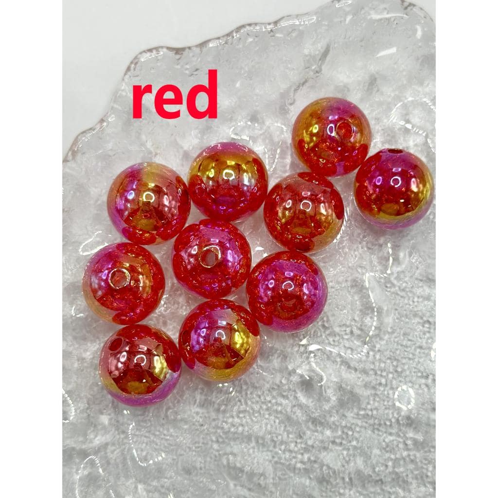 Acrylic Crackle Beads in Various Colors with UV Finish 16 mm