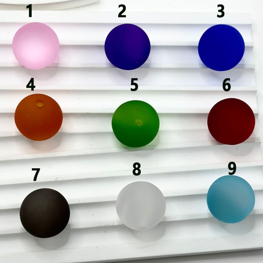 Colorful Cat Eye Style Frosted Matte Round Acrylic Beads, 20MM, Please Read the Description