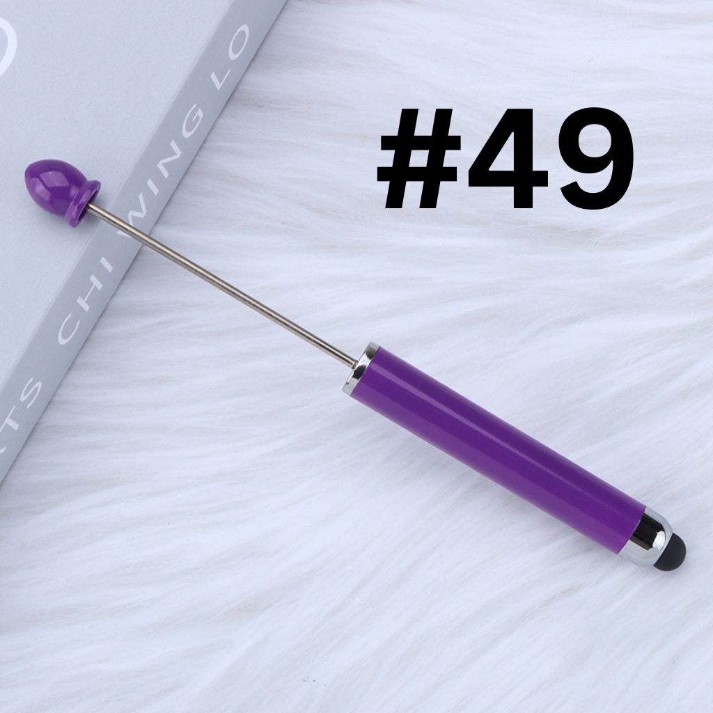 New Style Plastic Beadable DIY Stylus Pen for iPhone, iPad, Tablets and All Touch Screen Devices