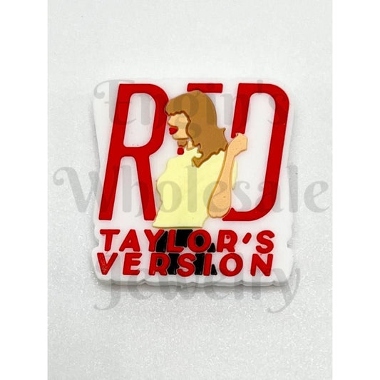 Red Taylor's Version Silicone Focal Beads