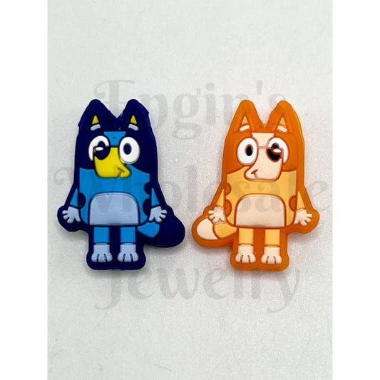 Cartoon Brouilly Dog Silicone Focal Beads