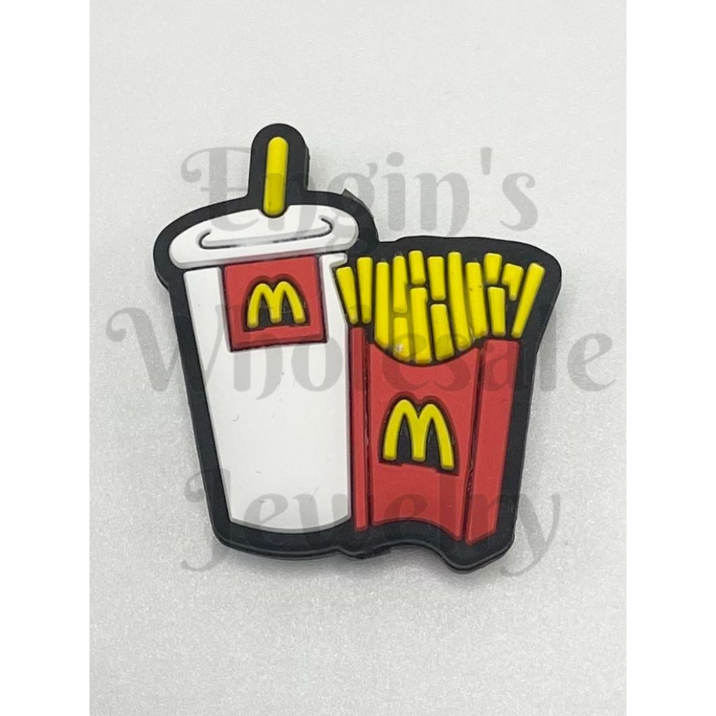 MC Chips & Coke French Fries Soda Beverage Silicone Focal Beads