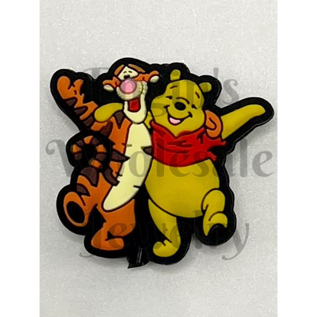 Cartoon Tiger Winni  Bear Silicone Focal Beads