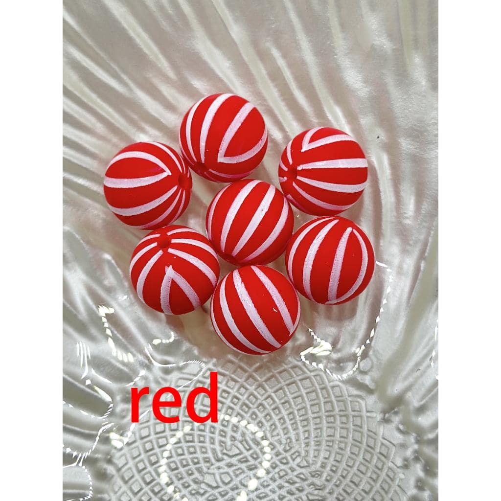 Candy Printed Silicone Beads