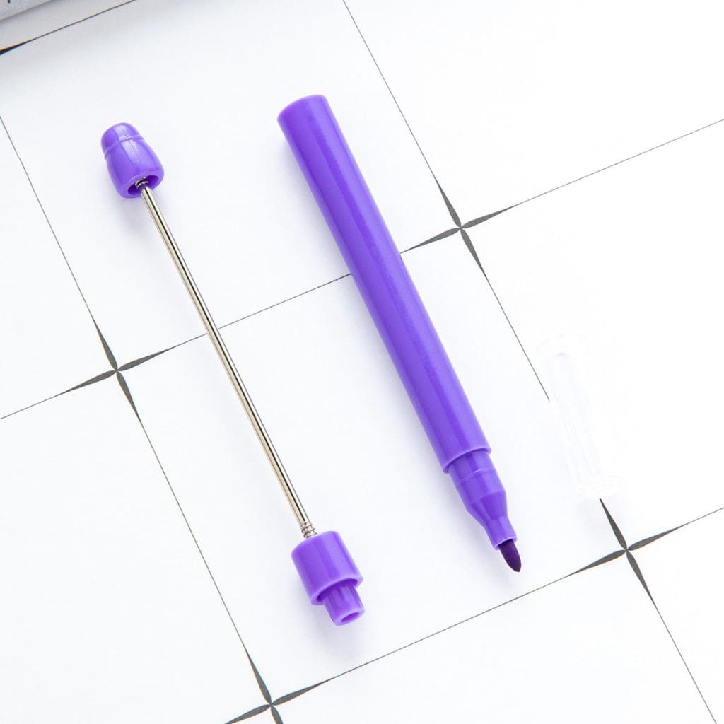 Plastic Beadable Water Color Pen Brush for Drawing Graffiti Learn Make Notes in Solid Color