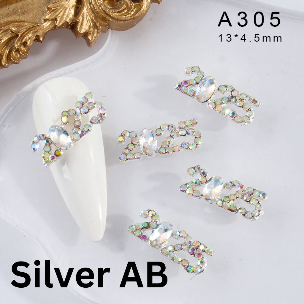 DIY Bling Bling Alloy Luxury Metal Nail Art Rhinestones Nail Crystal Jewelry Accessory Diamond Charm, Around 15*6MM