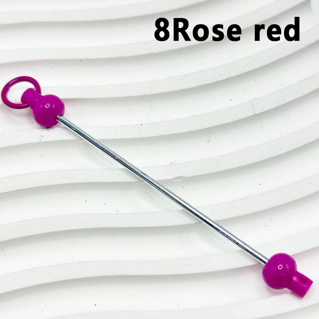 Beadable Bars for DIY Keychains and Accessories, Solid Colors, 90mm, Please Read the Description