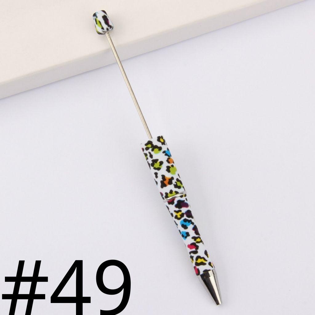 Colorful Jaguar Printed Beadable Pens Number 49 – Beadable Bliss