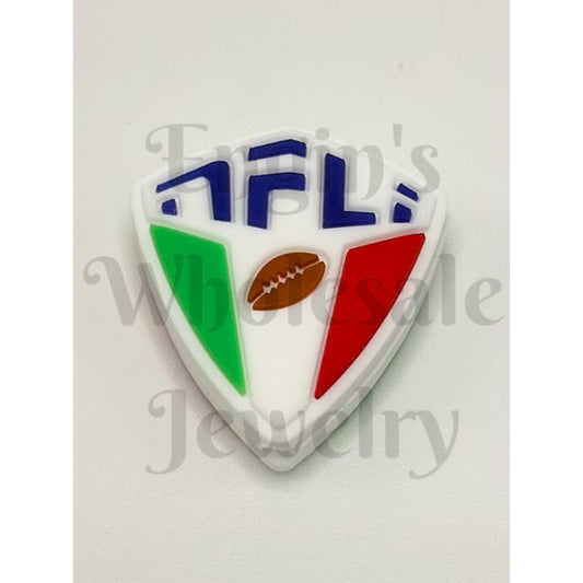 NF L Football Silicone Focal Beads