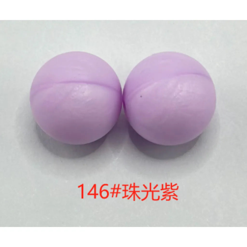 Silicone Beads, Solid Colors, 15 mm