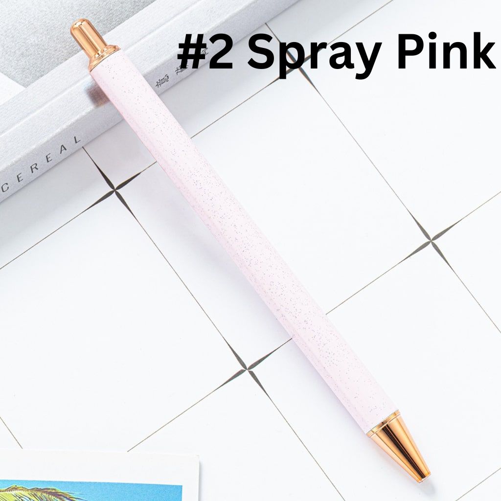 Beadable Pens for Pen Wraps, New Style DIY Pens for Sublimation Wraps, Metal Ballpoint Pens, Random Mix