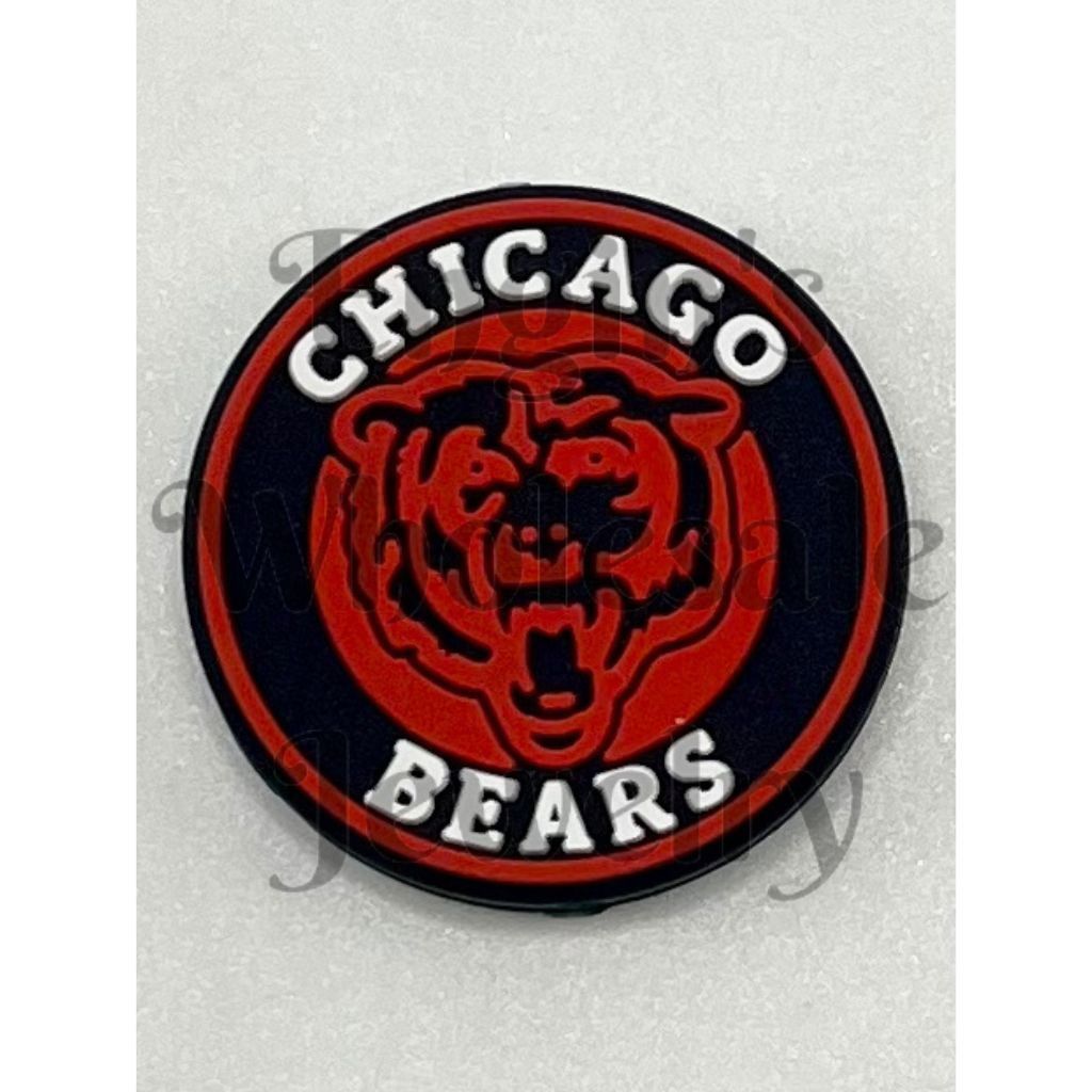 Chicago Bears Silicone Focal Beads