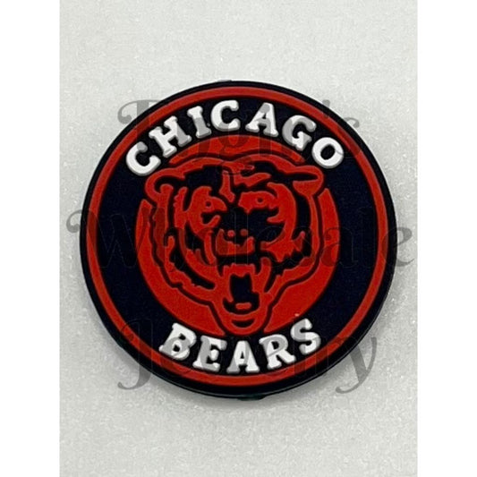 Chicago Bears Silicone Focal Beads