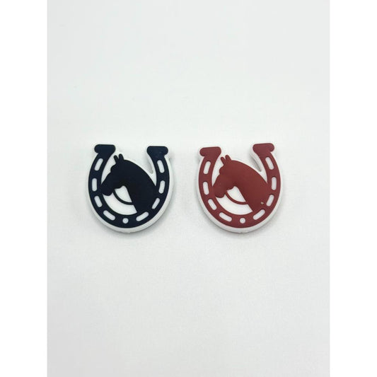 Horseshoe Lucky Horse Shoe Silicone Focal Beads