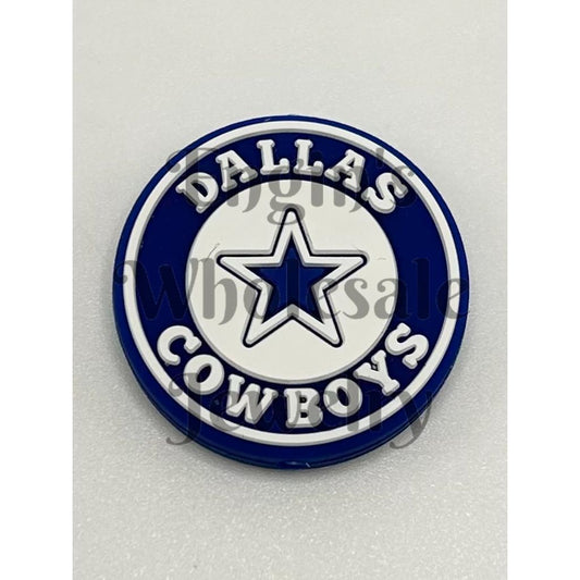 Cowboys football Silicone Focal Beads