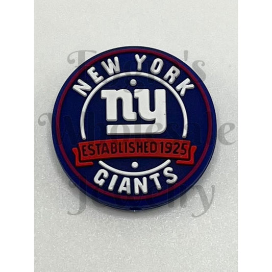 NY Giant Established 1925 Silicone Focal Beads